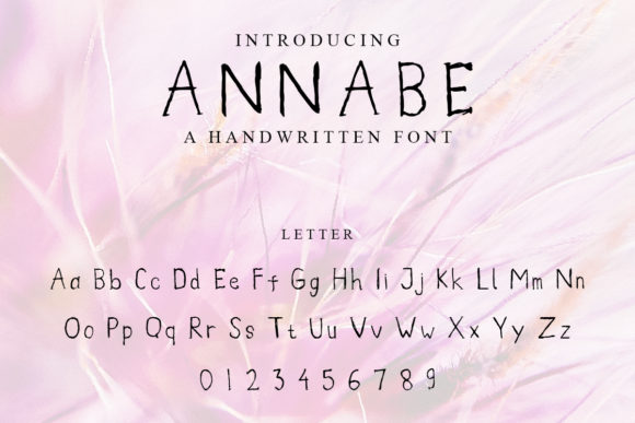 Annabe: A Scary Handwritten Font for Halloween Crafts