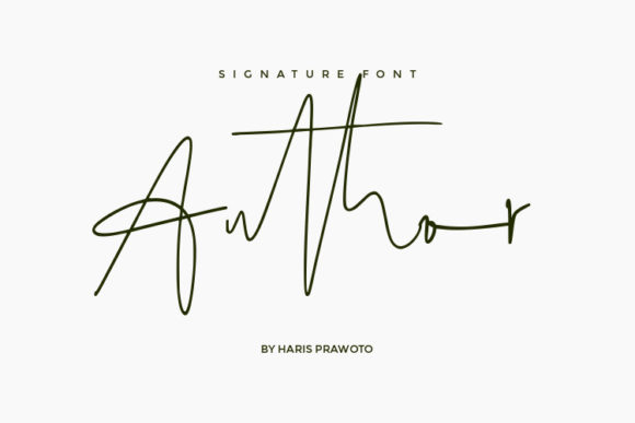 Author: A Timeless Handwritten Font