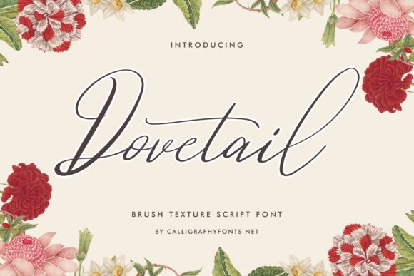 Dovetail: A Flowing Script Font