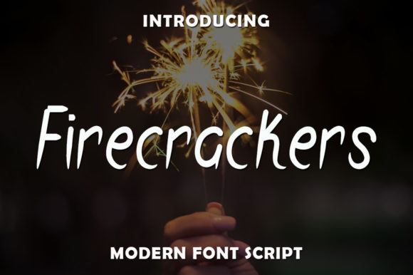 Firecrackers Font: Handwritten Elegance for Crafters