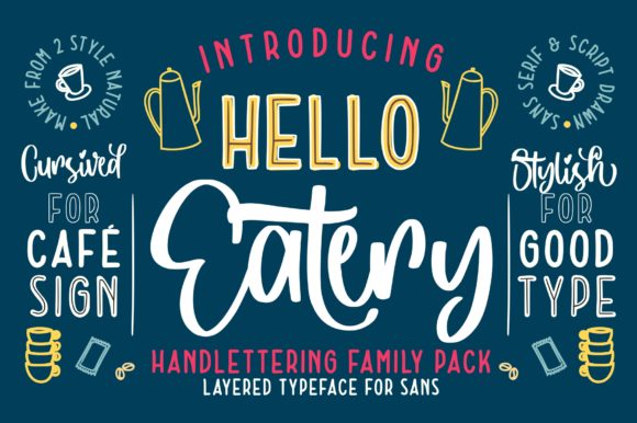 Hello Eatery Font: Playful Typography for Web Design