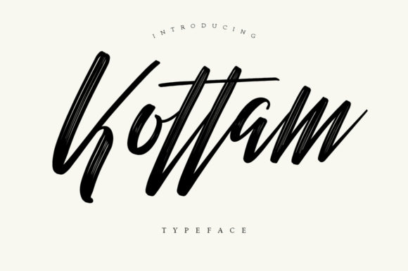 Kottam: A Bold Handwritten Font