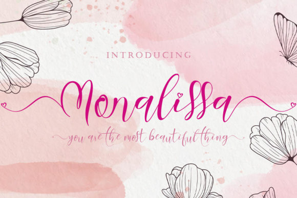 Monalissa: A Elegant Script Font