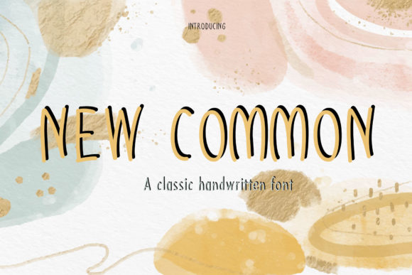 New Common: A Handwritten Font for Web Design