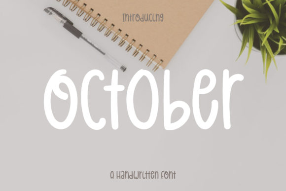 October Font: A Modern Handwritten Typeface