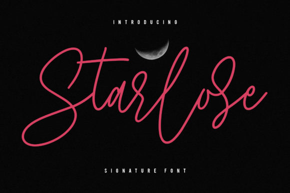 Starlose: A Flowing Script Font for Creative Projects