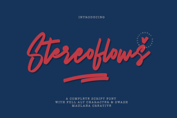 Stereoflows: A Handwritten Font for Web Design