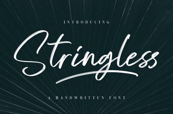 Stringless: A Friendly Brush Font for Designers