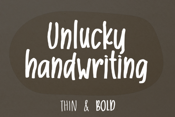 Unlucky: A Quirky Handwritten Font